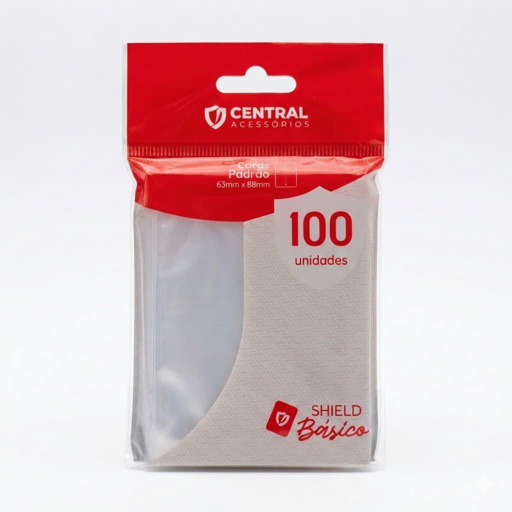 Sleeve Central Shield Básico - Pokémon, Magic, Photocard, One Piece, Exploding Kittens, Carta Nostra