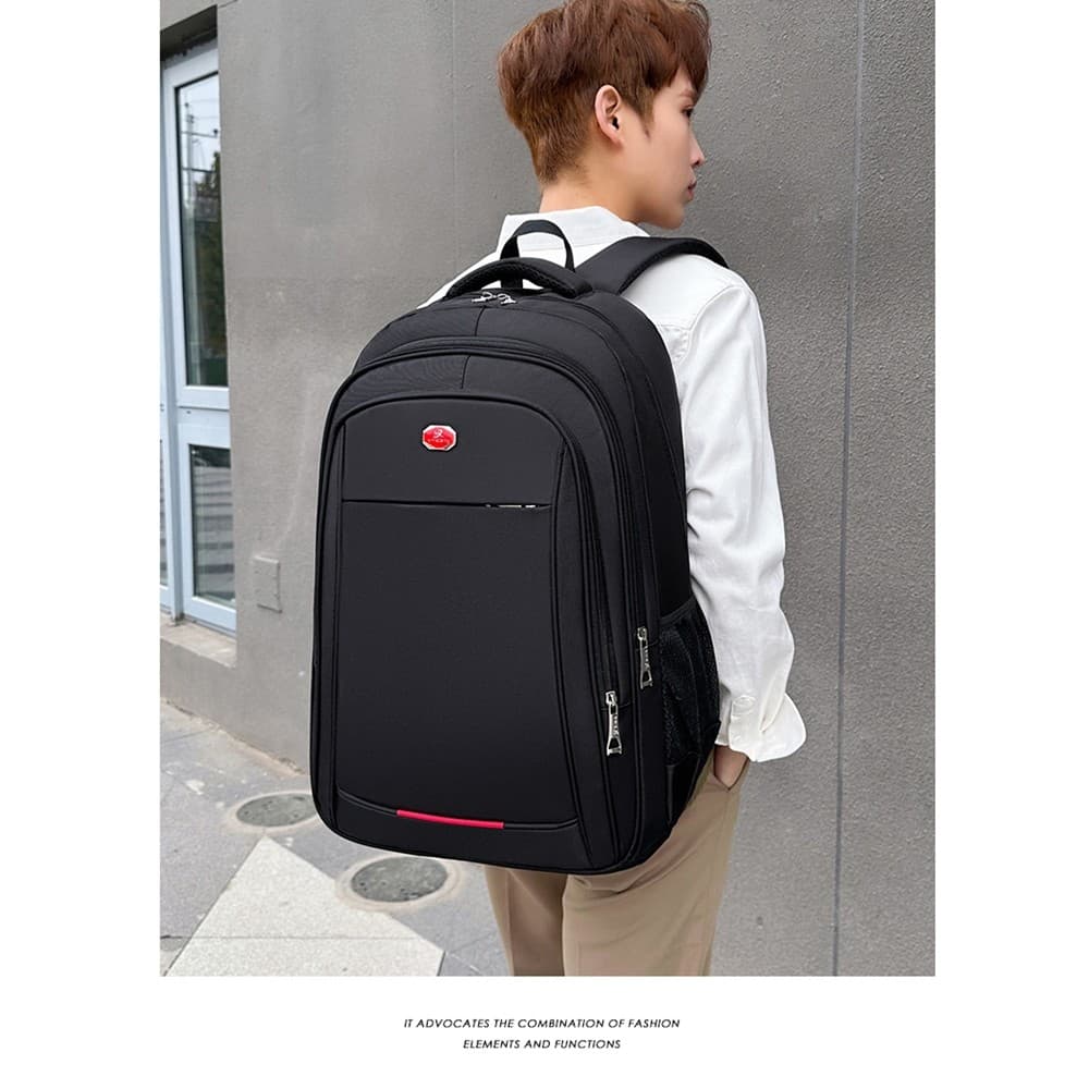 Mochila de grande capacidade masculina moda na moda saco de escola estudante mochila de computador viagem de negócios mo