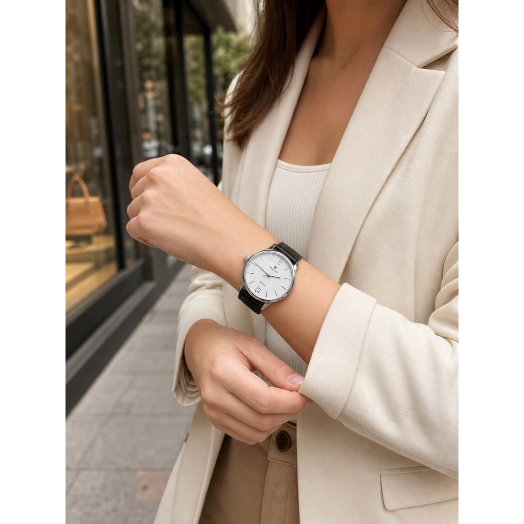 Relógio COOLWOLF Feminino Masculino Clássico e Elegante