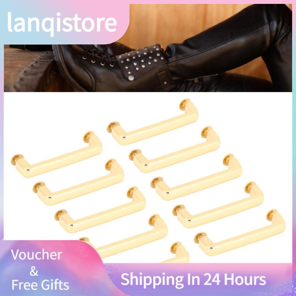 Lanqistore Lanqistore Fivela de ponte de metal 38,5x7x6,5mm Couro de liga de zinco com parafuso de PH para chapéus