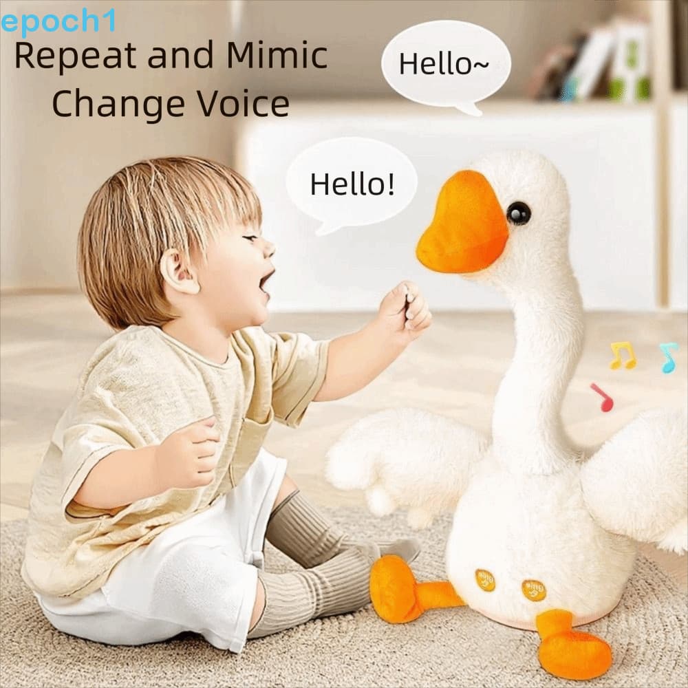 Brinquedo De Pelúcia De Pato Elétrico EPOCH1 , Gravação , Repetição , Canto , Dança , Falante , Versão Em Inglês