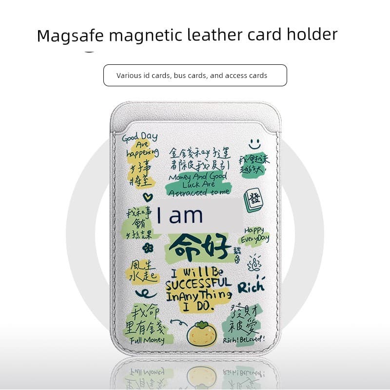 carteira magsafe [Porta-cartões magnético Magsafe] Moderno I'm Fate Bom adequado para iphone17 Couro 16/15 Desenho anima