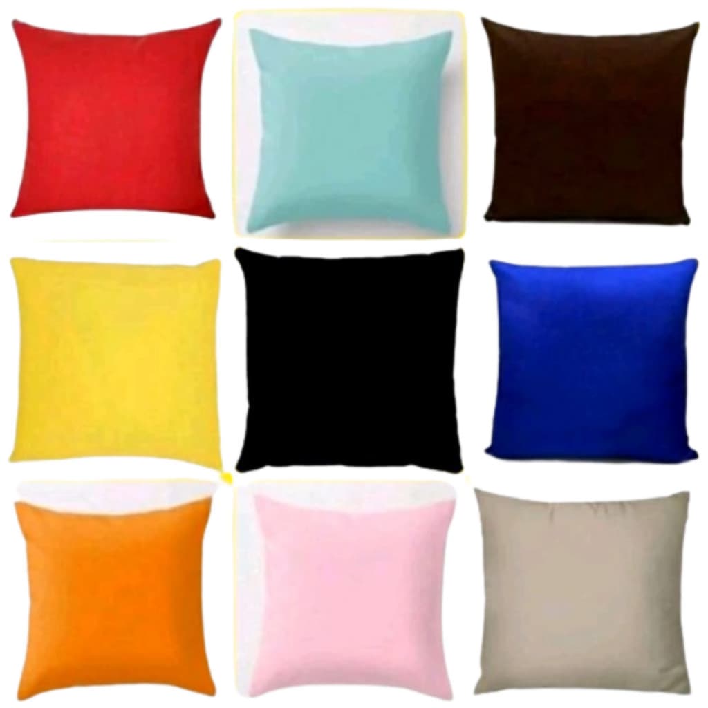 KIT com 4 unidades de capa para almofada 50x50 capa zíper invisível