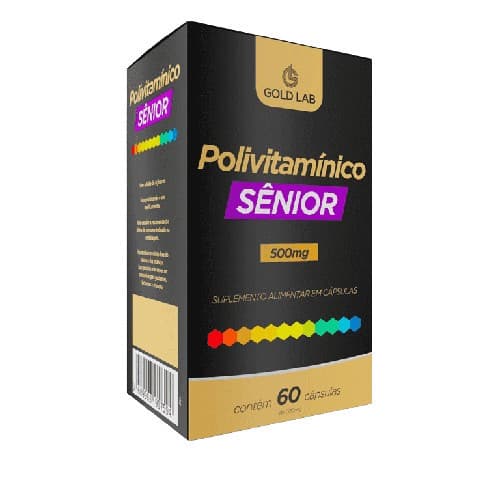 Polivitamínico Senior Az 60 Cápsulas Suplemento - Gold Lab