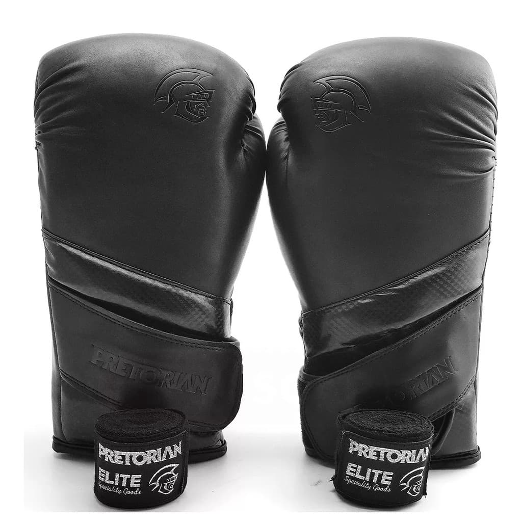 Kit Para Boxe e Muay Thai - Luvas Edição Elite + Bandagens - Pretorian