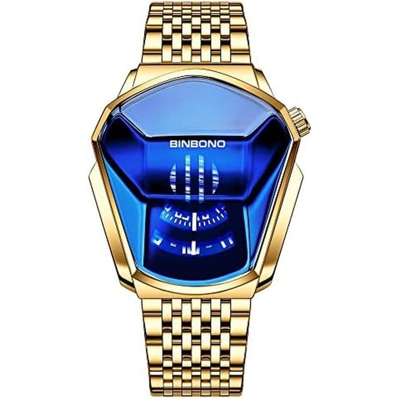 FANMIS Criativo Masculino Relógio Eletrônico Digital Moda Aço Inoxidável Prata Pulseira À Prova D'água Relógios Banhados