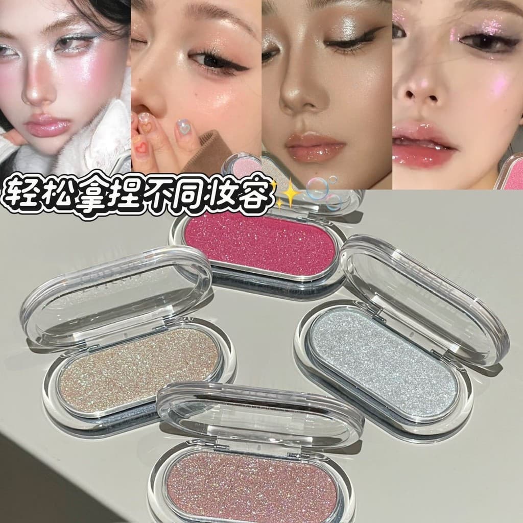 Paleta de sombras multifuncional para fácil aplicação com alta densidade de pigmento, que se adapta sem esforço ao rosto