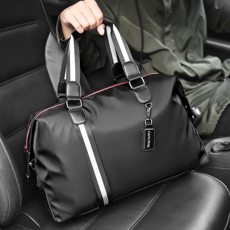 Bolsa masculina de viagem de grande capacidade, bolsa de bagagem de viagem de negócios de curta distância, cruz de um om