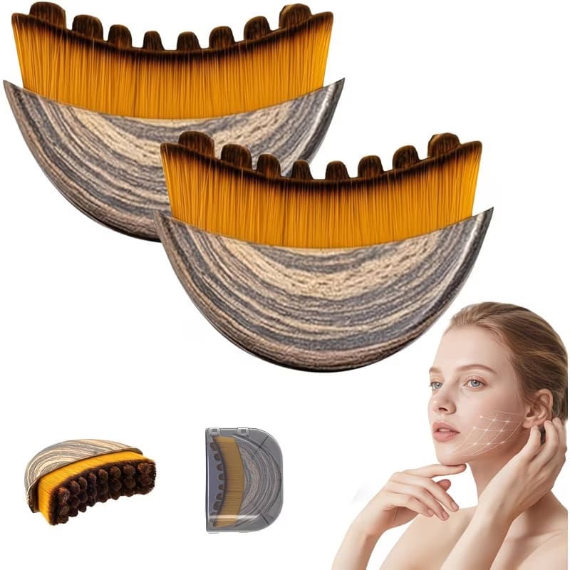 Escova Facial Multifuncional Para Contorno Linfático , Seca , Adequada Massageador De Drenagem Linfática Escultura , Que