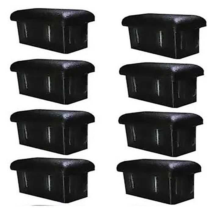 Ponteira de Acabamento Interna 30x20 Preta para Metalon – Kit 25 Peças