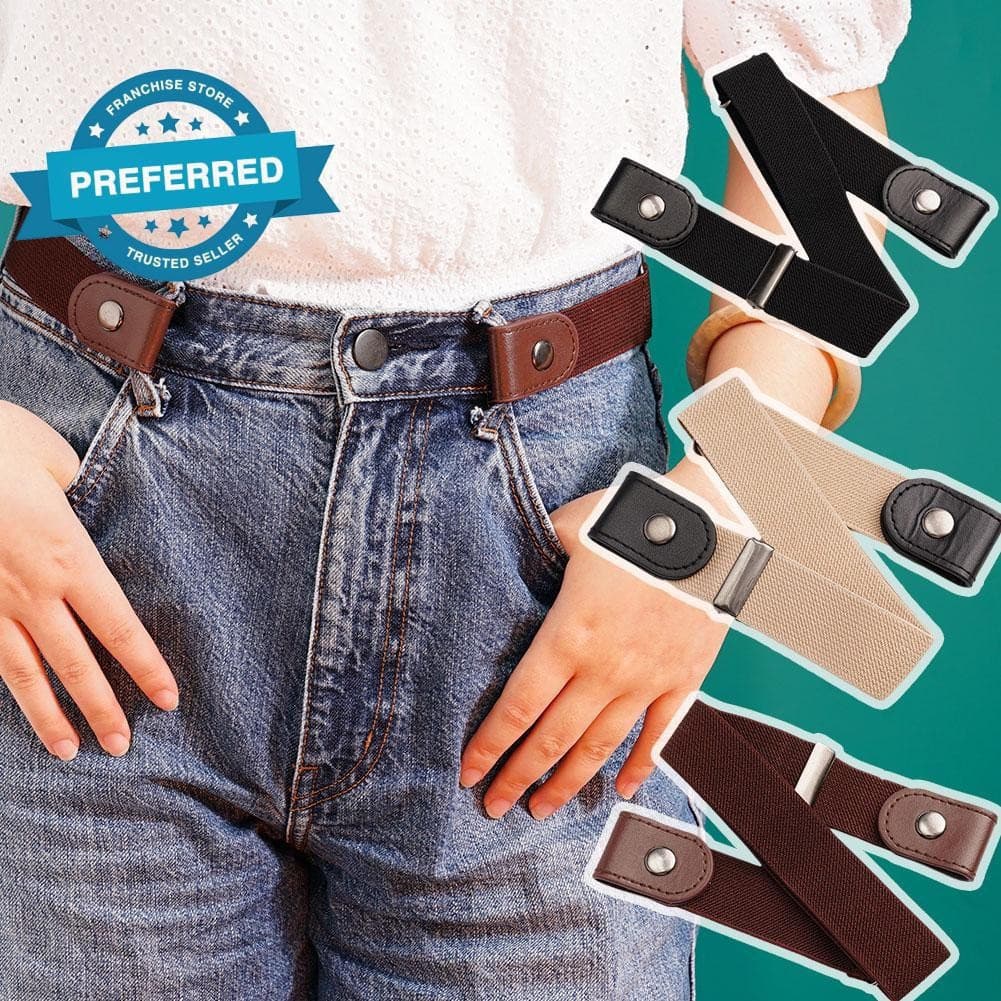Cinto Preguiçoso Ajustável Sem Marcas Perfuração Feminino Verão Decorativo Jeans G4