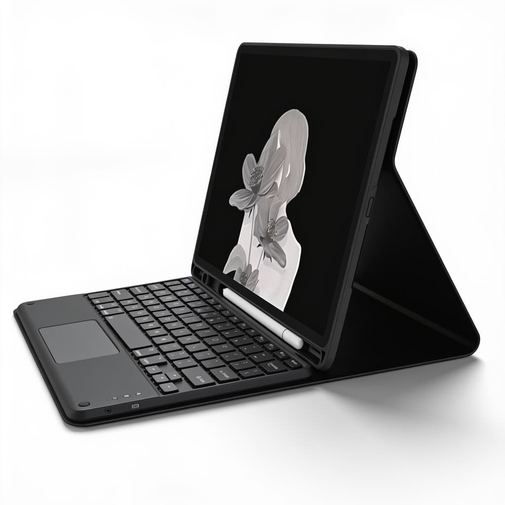 Teclado Magic Keyboard Smart para iPad Bluetooth Preto Sem Fio Teclado Sem Fio Recarregável Teclado Capa Proteção