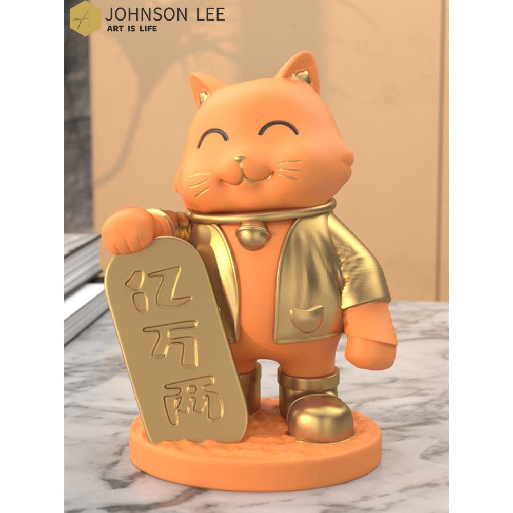 Sorte gato decoração entrada armário de TV sala estar decoração acessórios para casa luz escritório luxo suave decoração