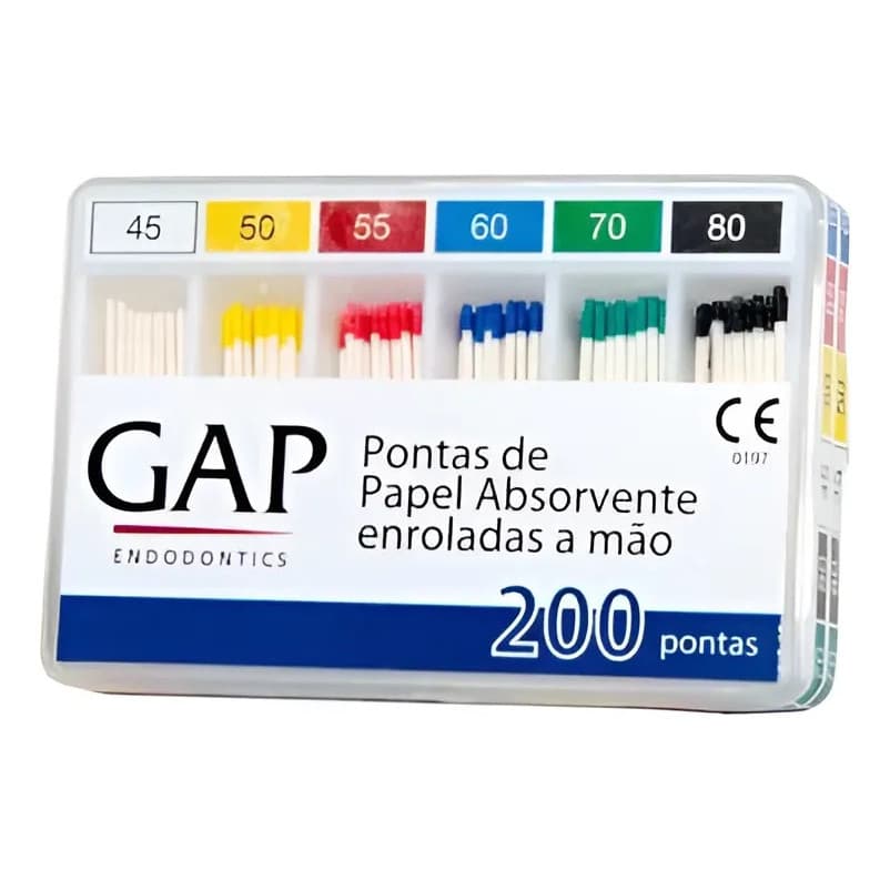 Ponta De Papel Absorvente C/200  Gap 45 - 80 (Venc.09/2026)