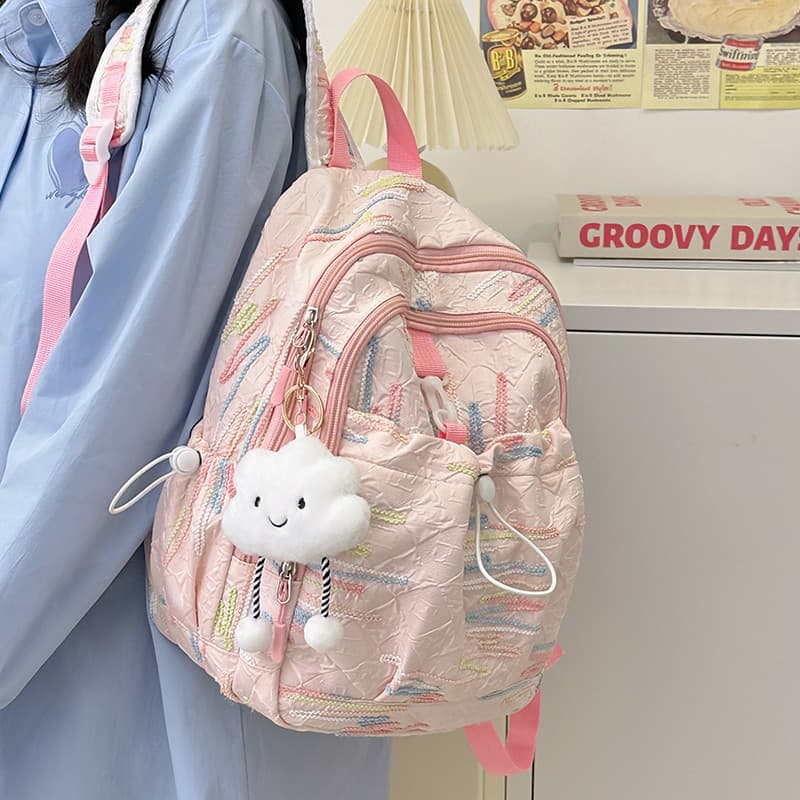 Mochila de viagem menina bolsa de ombro bonito leve passeio menina crianças mochila de viagem
