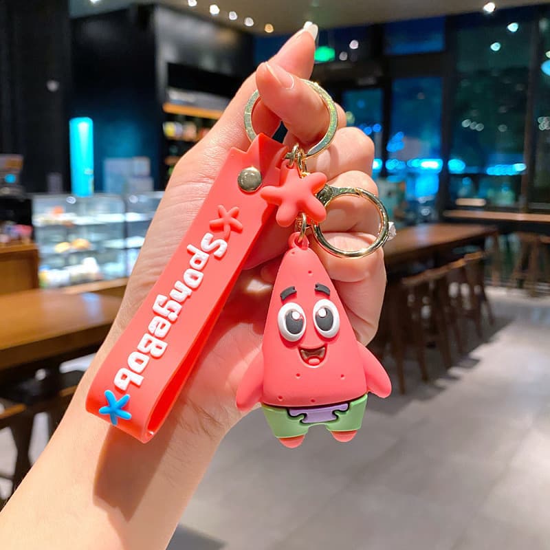 Segunda geração animação dos desenhos animados bob esponja calça quadrada torta Daxing polvo boneca bonito saco pingente