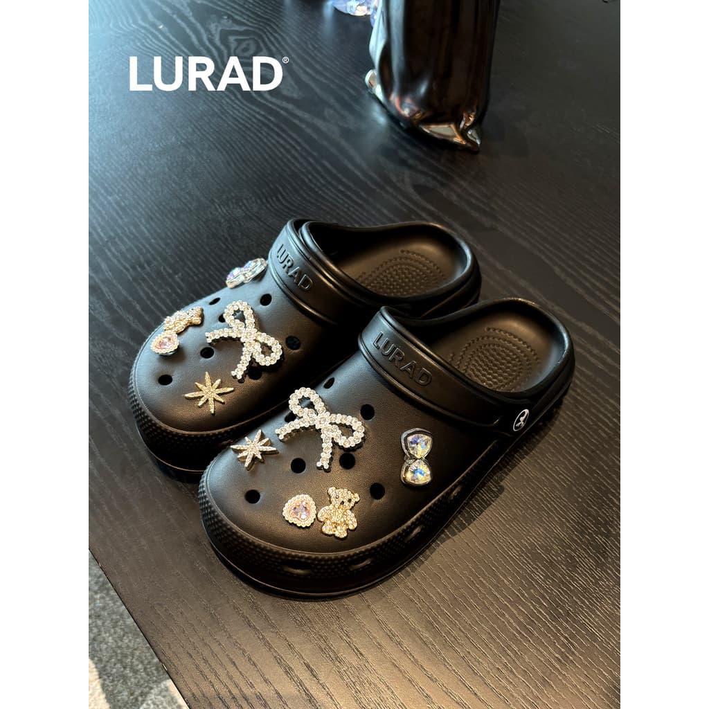 Buraco sapatos femininos diy bonito moda na moda legal gato sapatos flor casa antiderrapante respirável resistente ao de