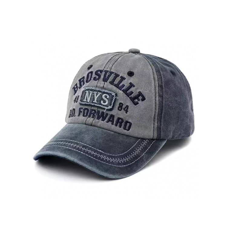 Novo estilo chapéu de Cowboy chapéu masculino lavado angustiado bordado língua pico moda ao ar livre único boné esportiv