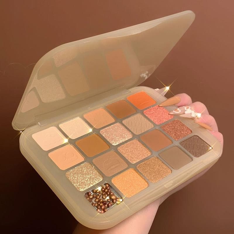 Paleta de sombras castanhas Flash fino novo nicho marca produto doméstico portátil feminino cor terra verão crocante arr
