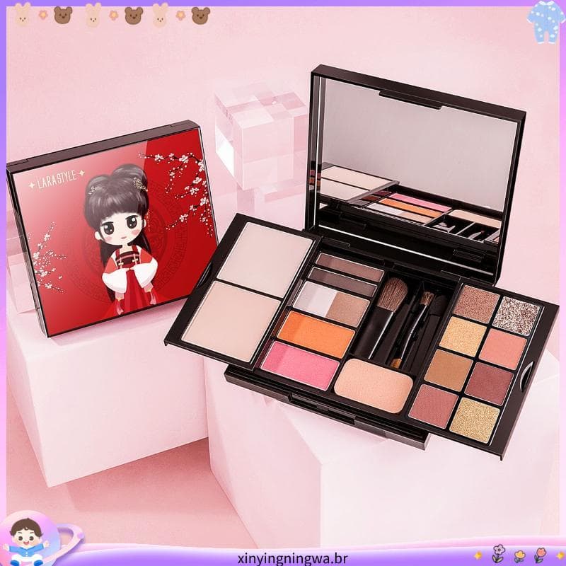 Baya idade iniciante sombra terra cor Blush iluminador paleta de contorno tudo-em-um sombra multifuncional paleta de maq