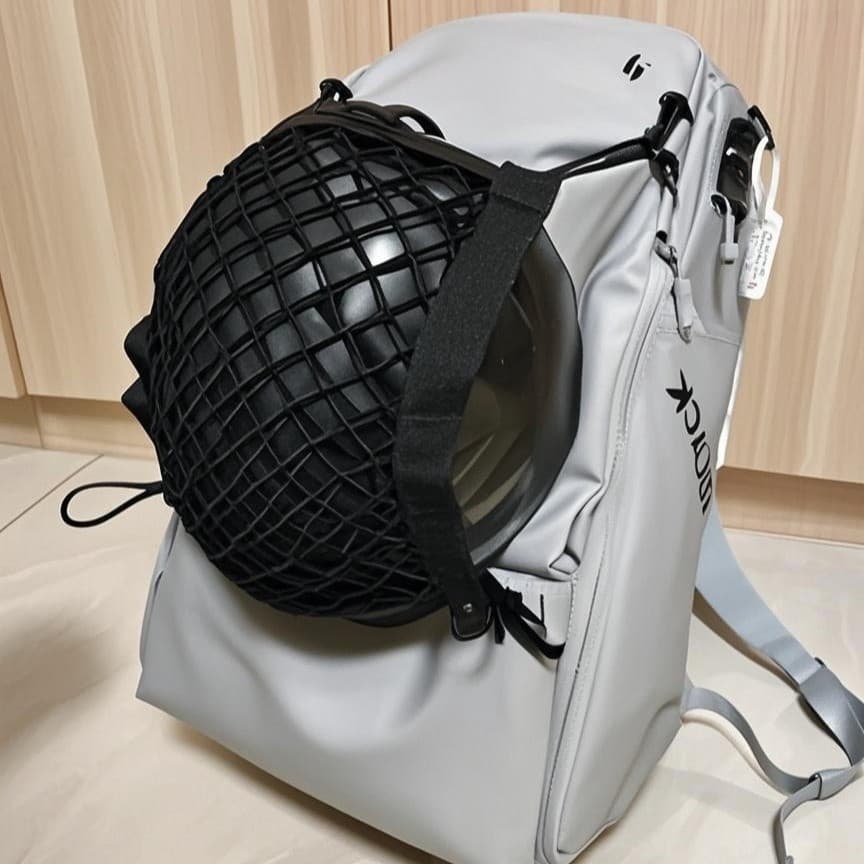 Rede de armazenamento de capacete de esqui bolso portátil saco de capacete mochila capacete Plug-In saco de armazenament