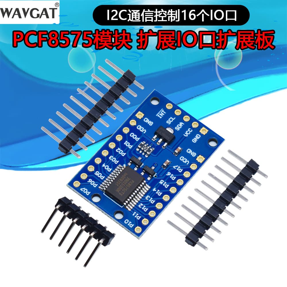 Placa de expansão da porta IO de expansão do módulo PCF8575 PCF8575 Placa de expansão I2C Controle de comunicação 16 por