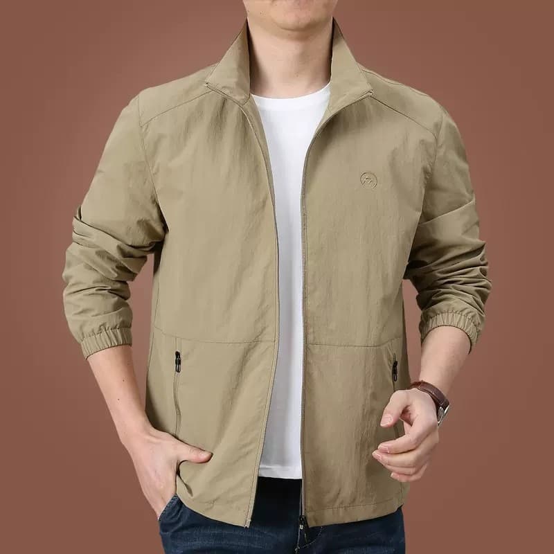 Jaqueta ao ar livre 2026 novo estilo jaqueta masculina primavera outono jaqueta Casual esportes masculinos gola superior