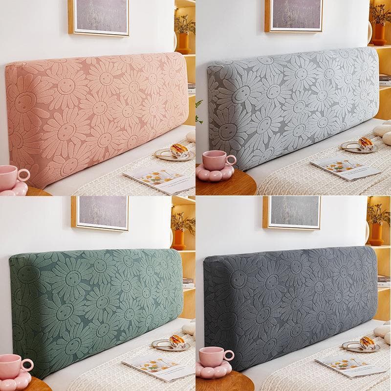 Nova chegada simples moderno All-Inclusive Universal capa de cabeceira girassol Jacquard elástico cabeceira capa macia A