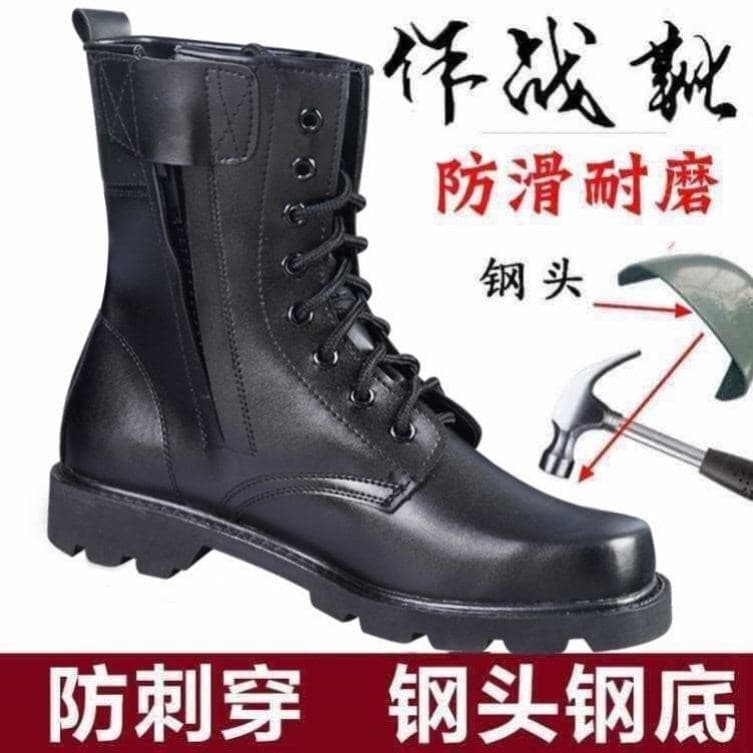 Botas de combate de algodão masculinas outono inverno lã Martin botas de alta qualidade sapatos de treinamento ferrament