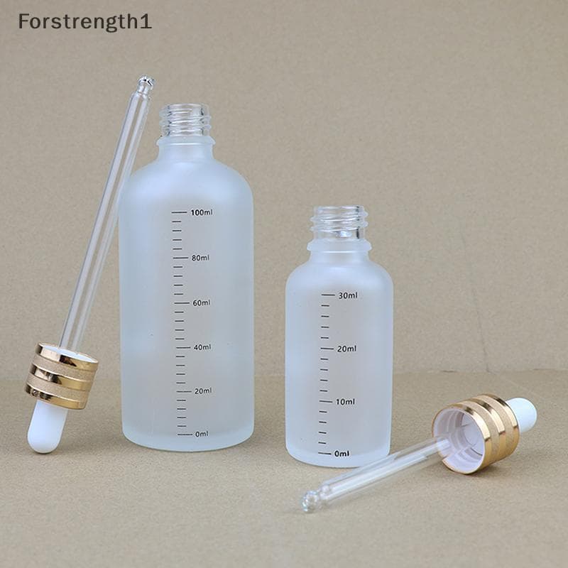 Forforce1 5ml-100ml Frascos Conta-Gotas Com Escala Reagente Gota De Olho Lixar Vidro Aromaterapia Líquido tte Garrafa Ga