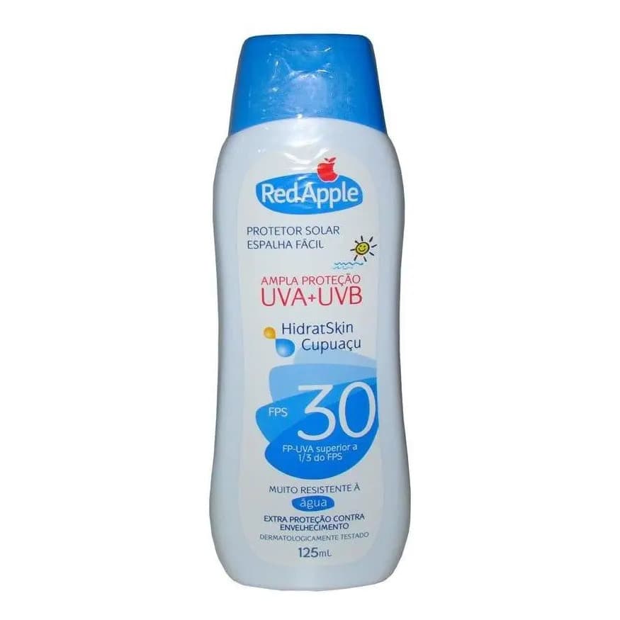 Protetor Solar Fps30 125ml Red Apple - Toque seco - Resistente a Água - Verão