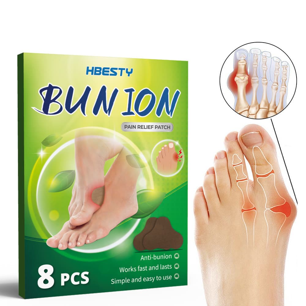 BBXF Adesivo para Hallux Valgus, Cuidado Herbal para o Dedo do Pé e Sola do Pé