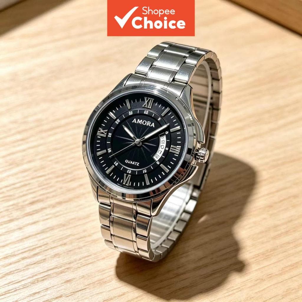 Relógio De Quartzo De Aço Inoxidável Masculino Data Luminosa À Prova Dwaterproof Água Luxo Negócios Casual Pulso Present