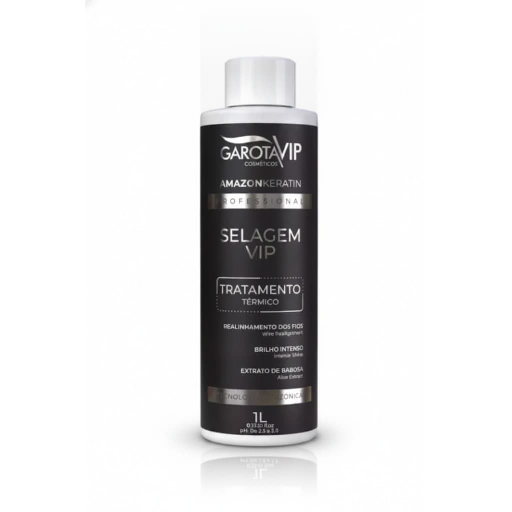 Selagem Garota Vip Máscara Térmica Alisamento Profissional 1L Redução Volume Frizz Liso Duradouro Brilho Intenso