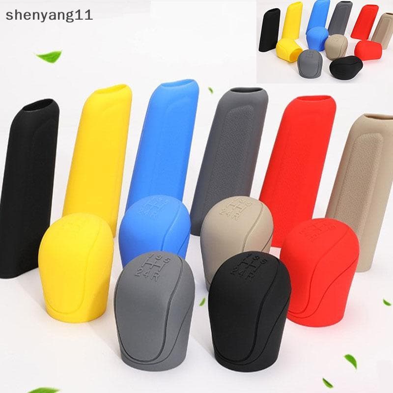 shen Capa Universal Para Botão De Mudança De Mão De Engrenagem De Carro , Protetores Antiderrapantes De Freio Silicone y