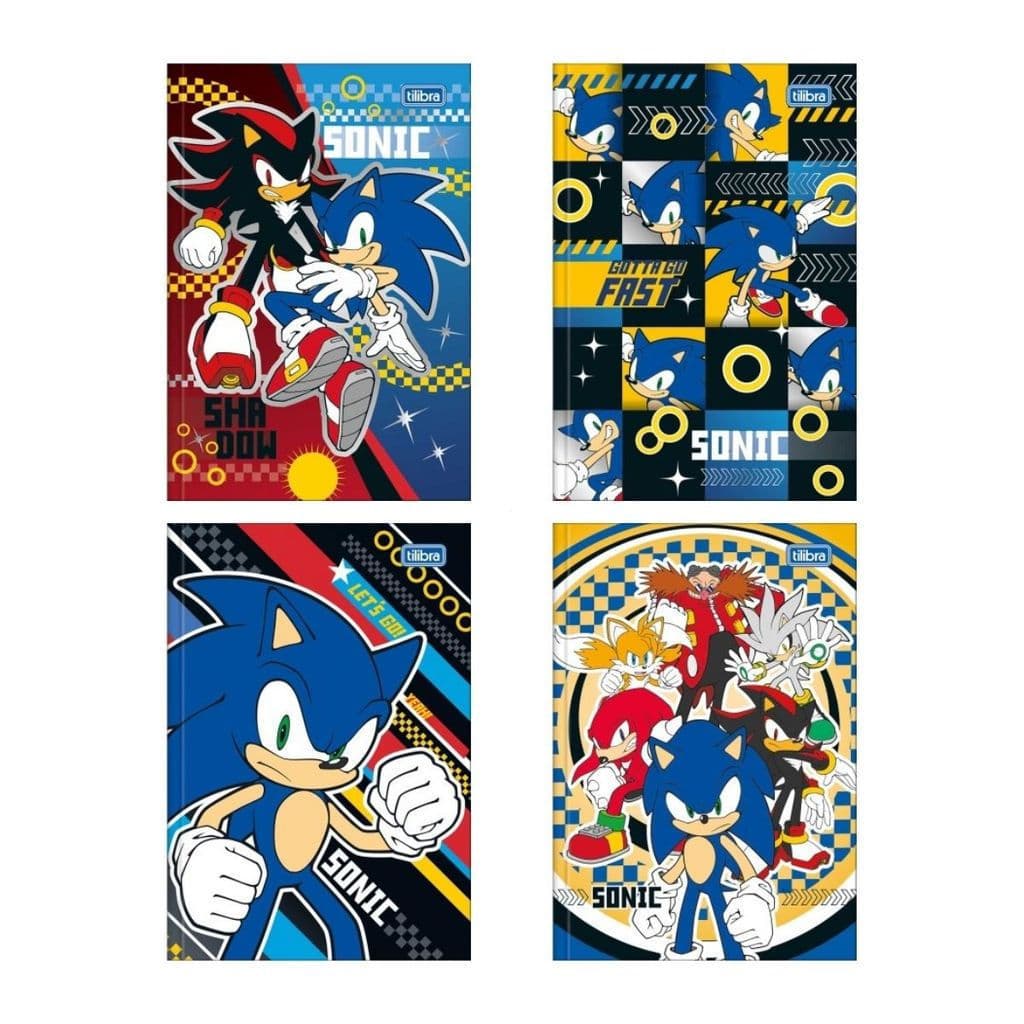 Caderno Brochura Tilibra Universitário Grande Sonic 80 Folhas Capa Dura