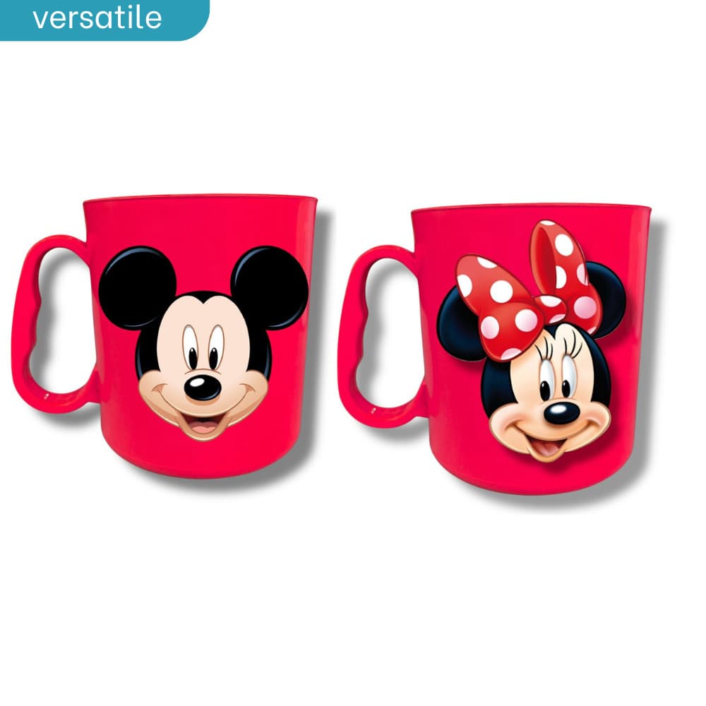 20 Canecas Adesivadas Personalizadas Mickey Mouse & Minnie Lembrancinhas Aniversários Presente