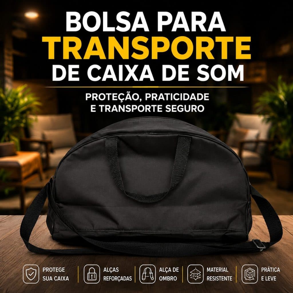 Bolsa para Caixa de Som Sabala DR-909 DR-300 DR-908 Alça de Ombro Reforçada