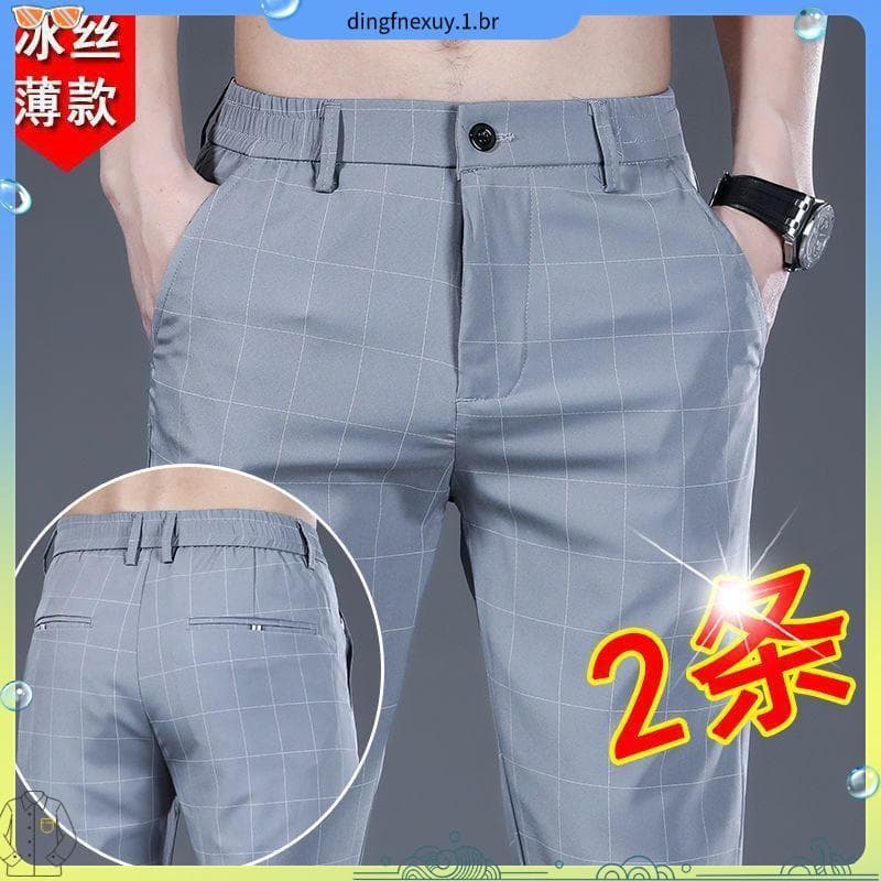 Homens E # 39calça M-fit , Moda Coreana , Casual , Confortável , Longa .