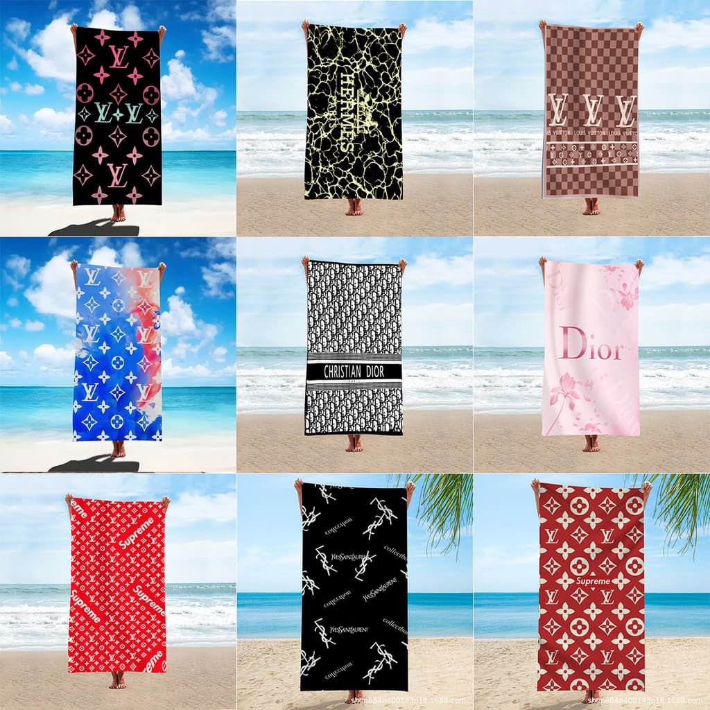 YHMBY3949 novo estilo Street Wear toalha de praia luz luxo encantador microfibra toalha de banho de secagem rápida verão