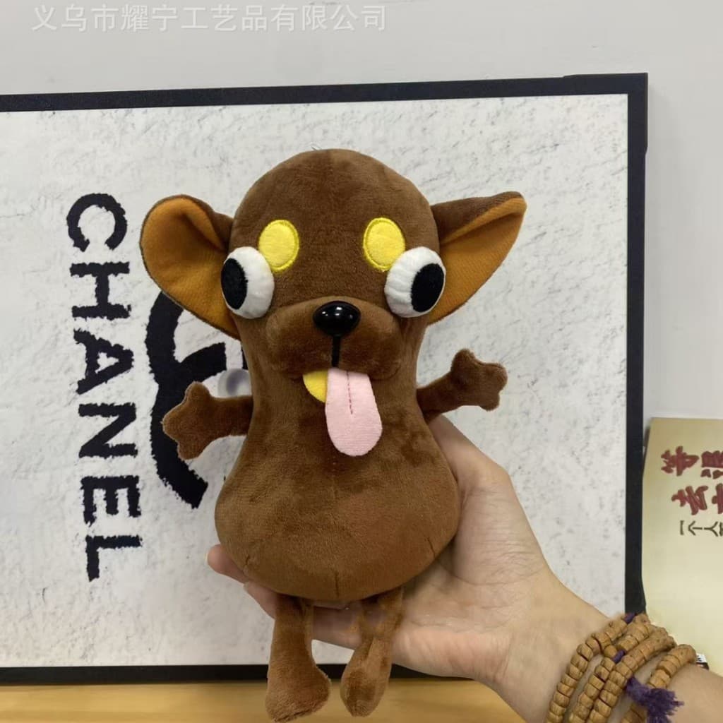 Chaveiro De Pelúcia Chihuahua-Brinquedo De Boneca Feio E Fofo Para Bolsa Balde