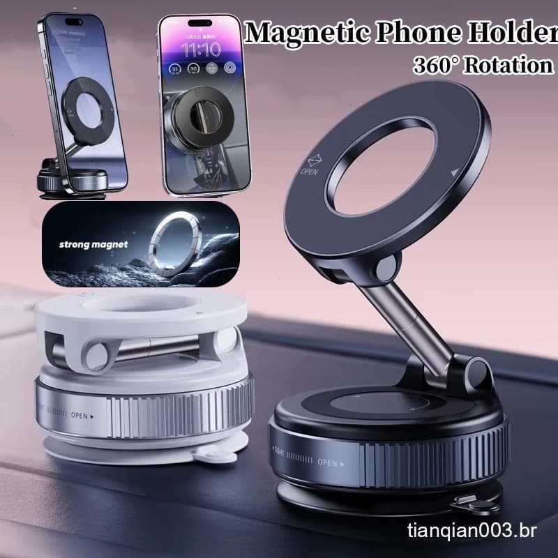 360 ° Suporte Do Telefone Móvel Carro Dobrável Preguiçoso Adsorção Magnética Adequado Para Smartphones