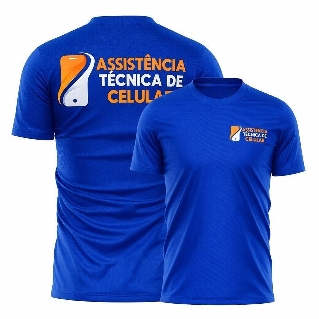Camiseta profissional Técnico de celulares Camisa Trabalho 100% Algodão