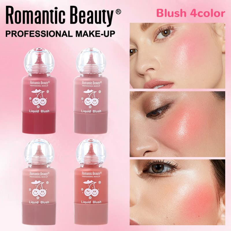 Pequena garrafa de bebê líquido blush imprensa conta-gotas clareamento estilo coreano bolha blush beleza Natural maquiag