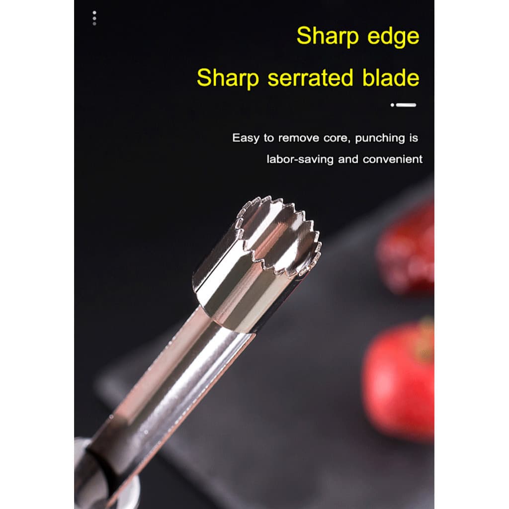 【Alta Qualidade】[Easy To Use] Coring Tool Set Digging Knife Hawthorn Corer Core Corer Household Kitchen Tool Set/Removed