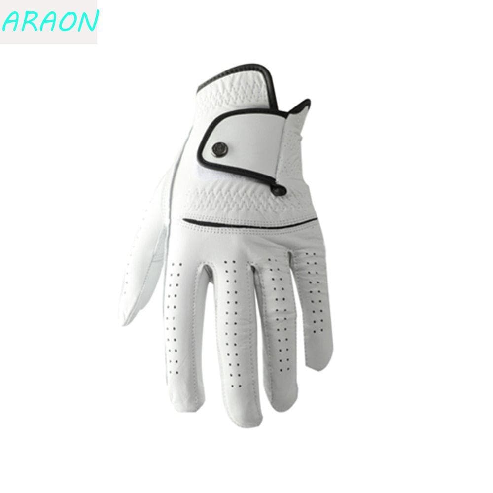 Luva De Golfe De Couro ARAON , Esportiva Masculina De Pele De Carneiro Para Mão Esquerda Única , Acessórios Respiráveis