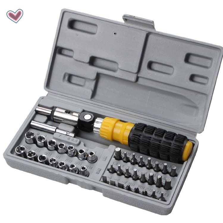 Conjunto De Ferramentas De Chave De Fenda Multifuncional De 41 Peças-Combinação Soquete Para Hardware
