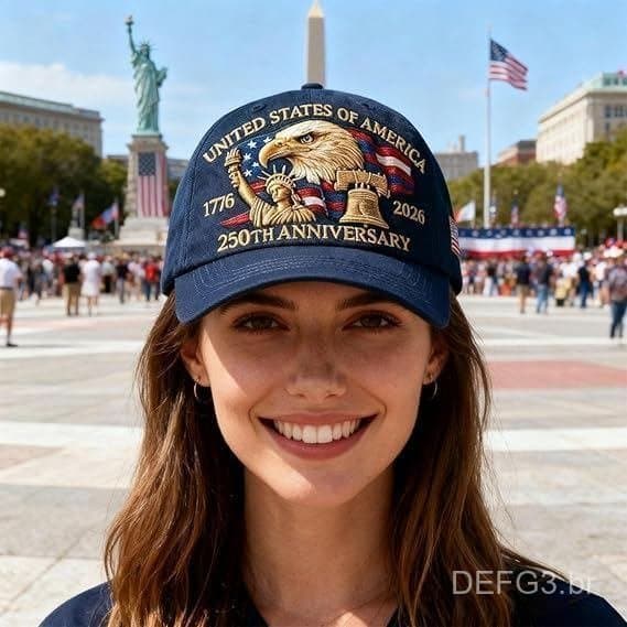 Eagle&Liberty, Boné do 250º Aniversário dos Estados Unidos, Boné Patriótico com Bordado de Águia Careca XA5S