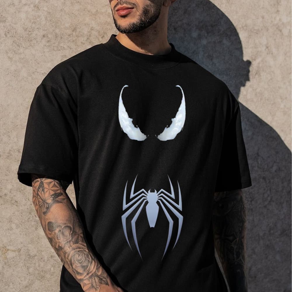 Camisa Streetwear UNISSEX Confortavel Estilosa Estampada Filme Homen Aranha Camiseta 100% Algodão Estilosa