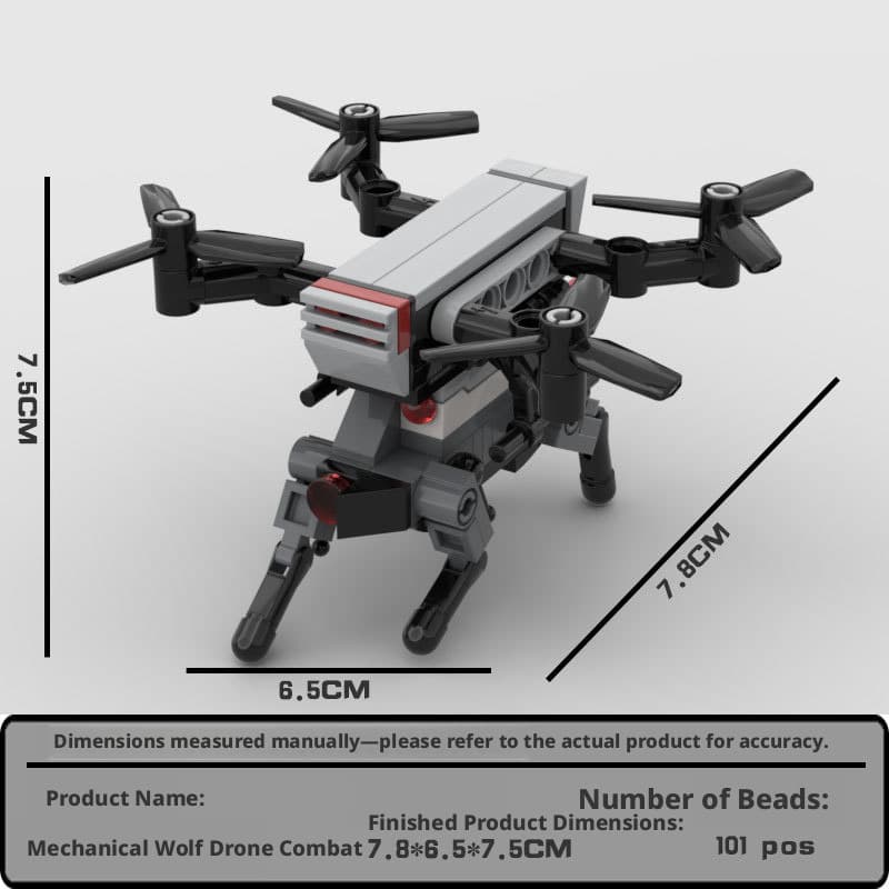 Blocos de construção criativos robô cão lutador modelo montagem brinquedos montagem ornamentos bonecas presentes pequeno
